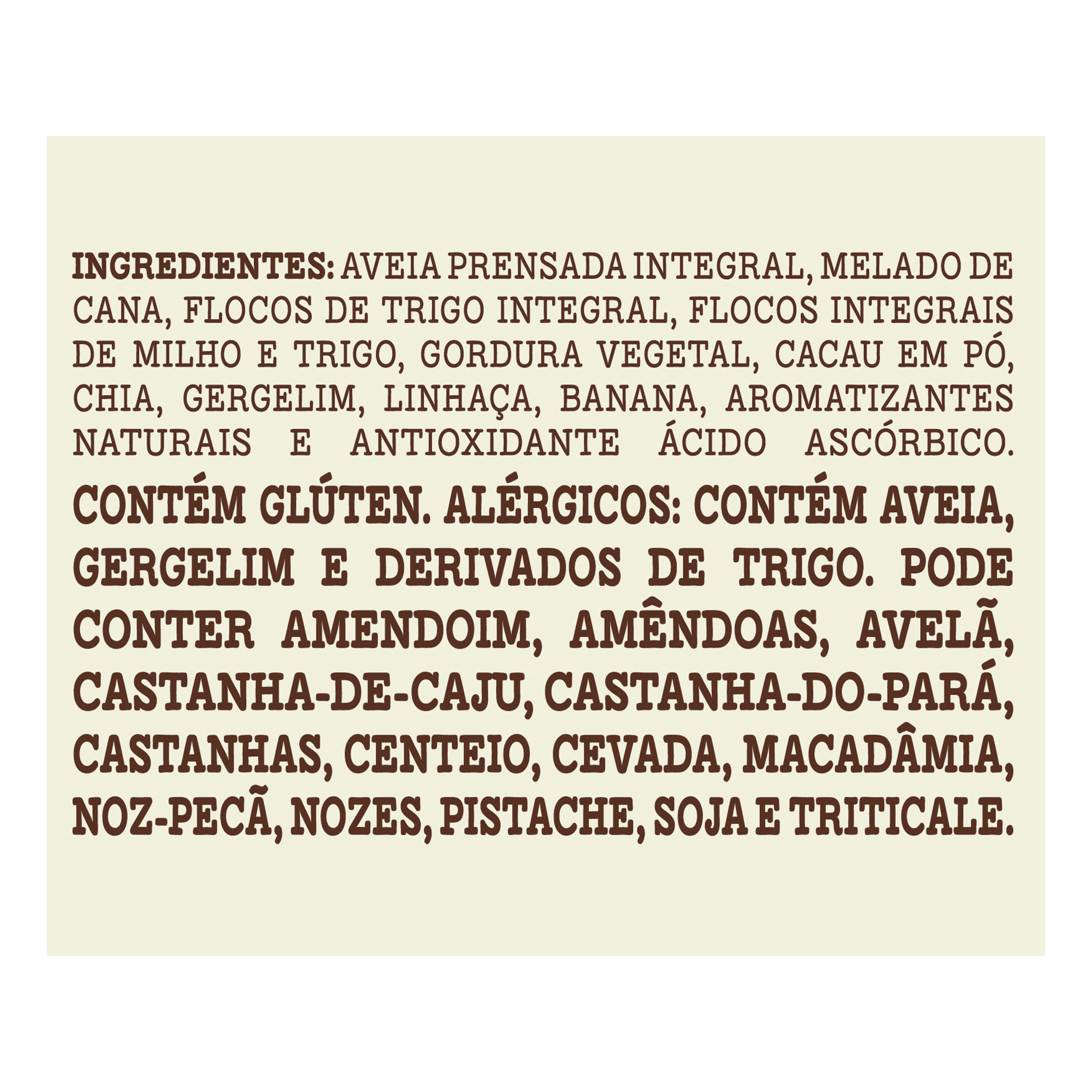 Granola Banana e Cacau