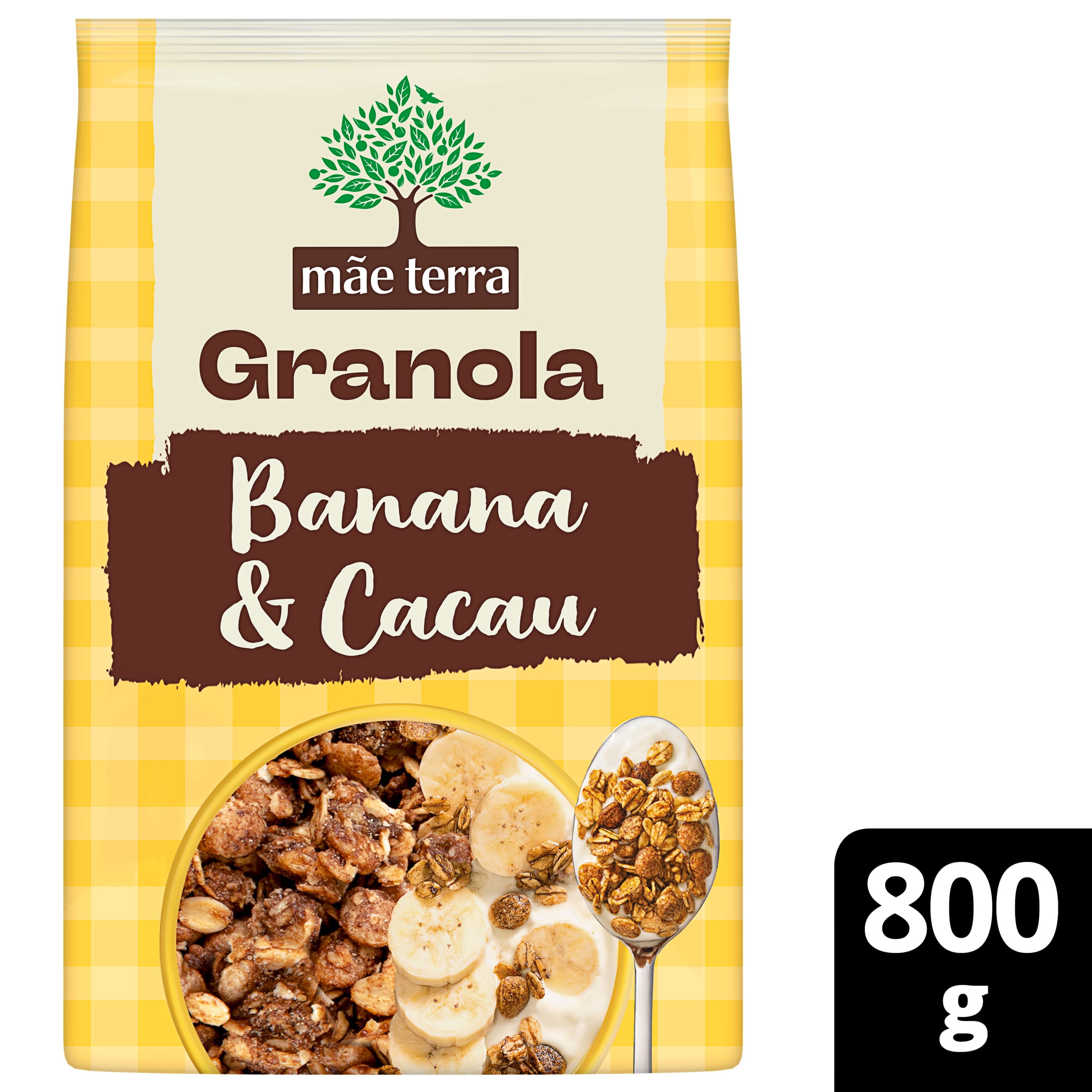 Granola Banane e Cacau 800g packshot