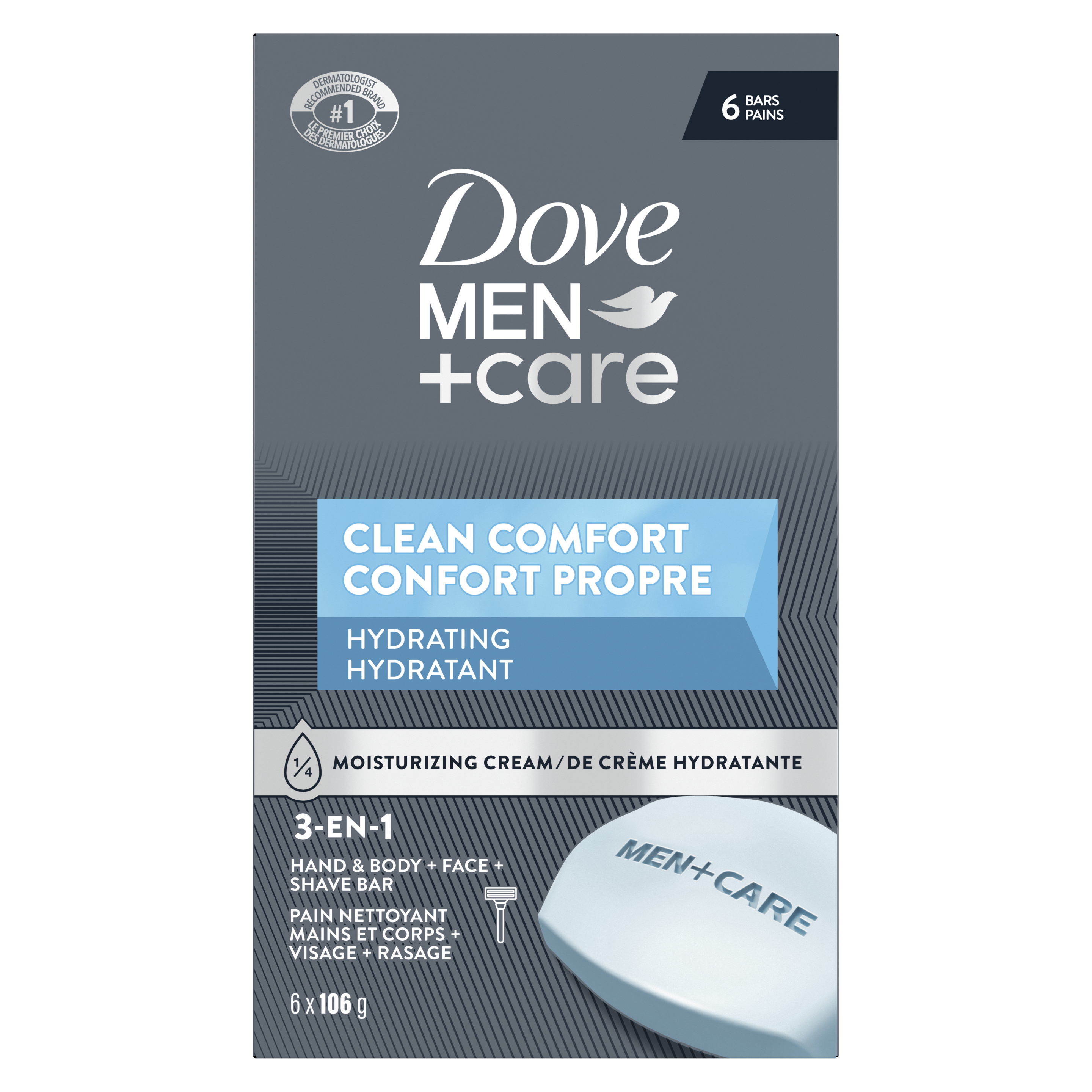 Dove Men+Care Clean Comfort Body and Face Bar