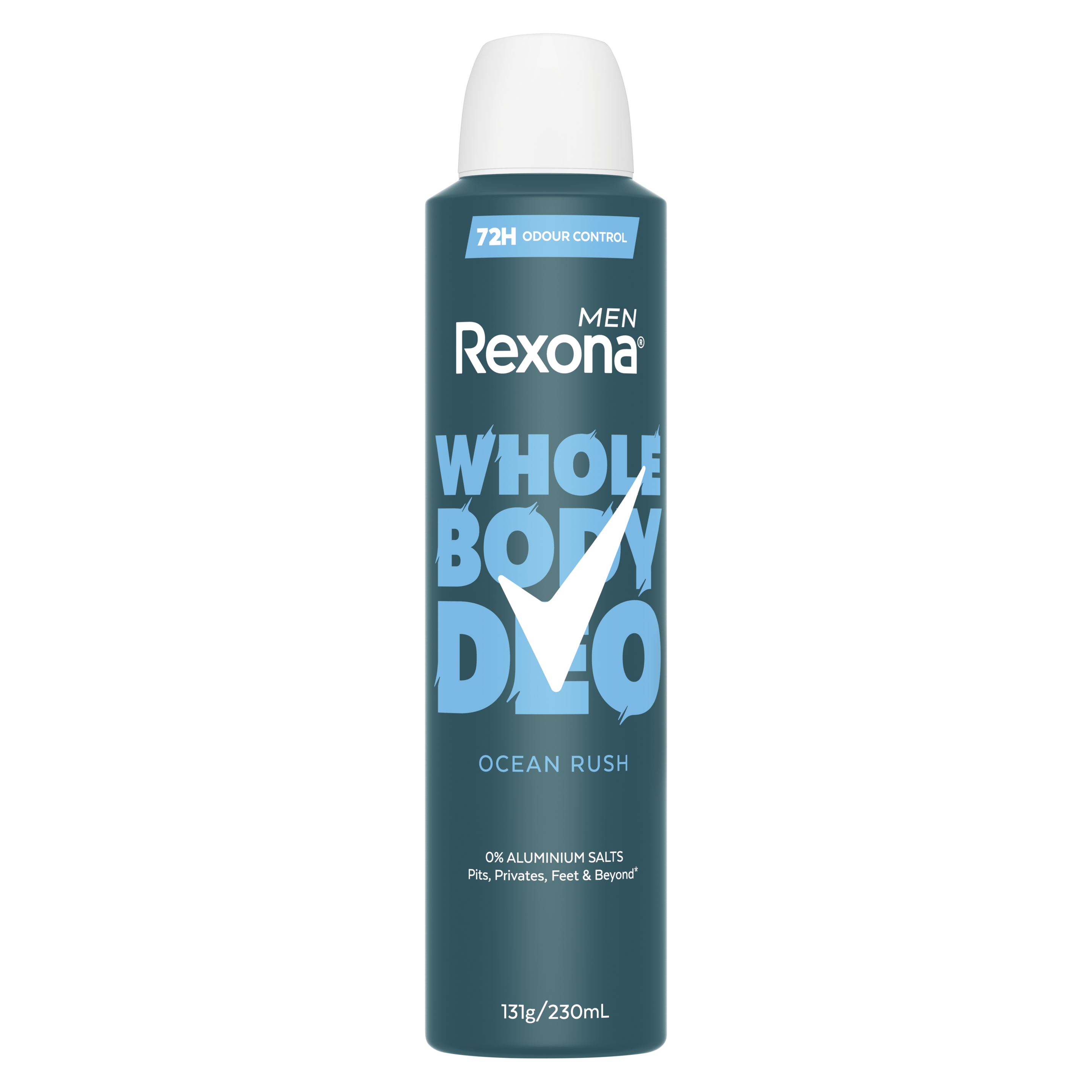 Rexona Men's Ocean Rush Whole Body Deodorant Aerosol 230mL