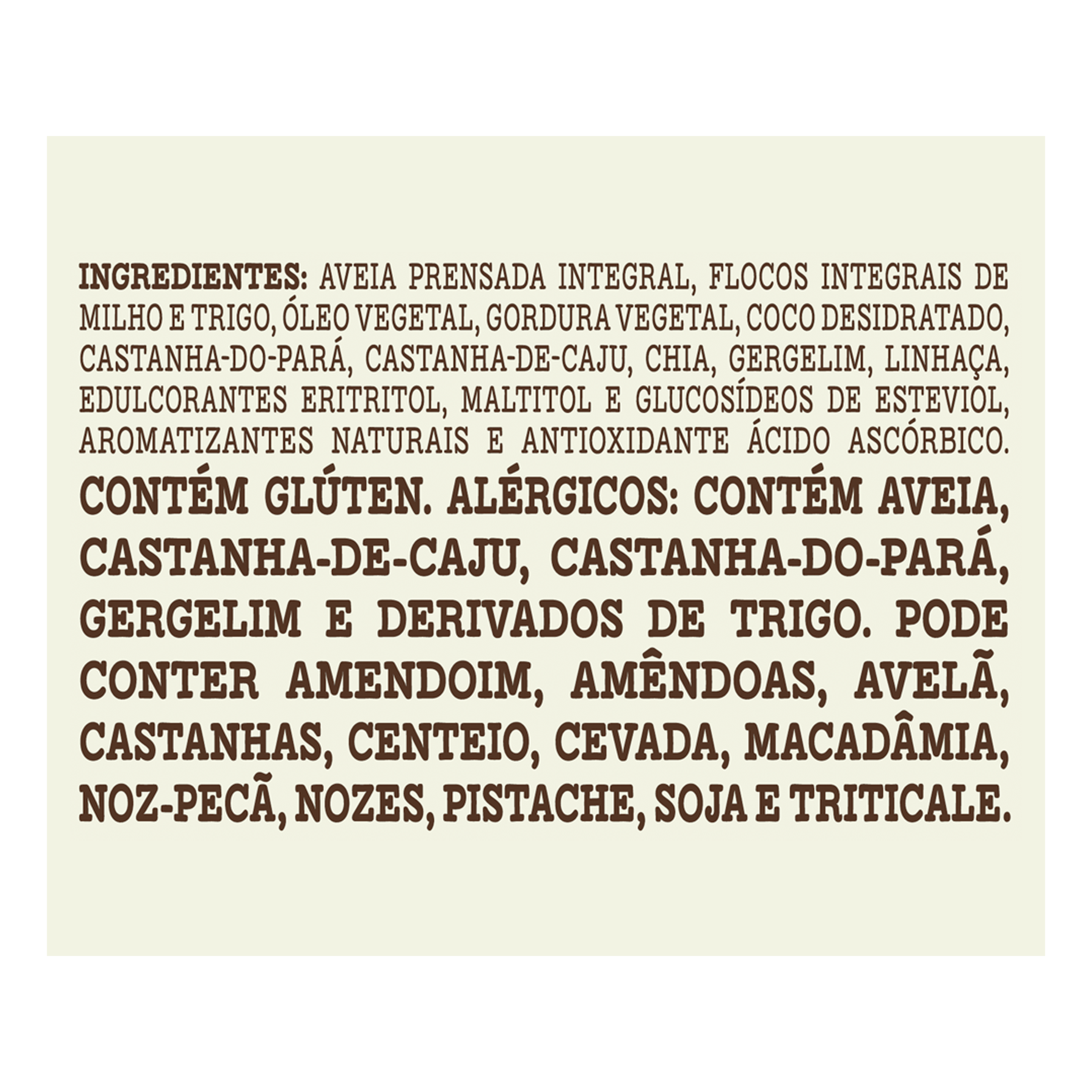 Granola Tradicional Zero Açúcares