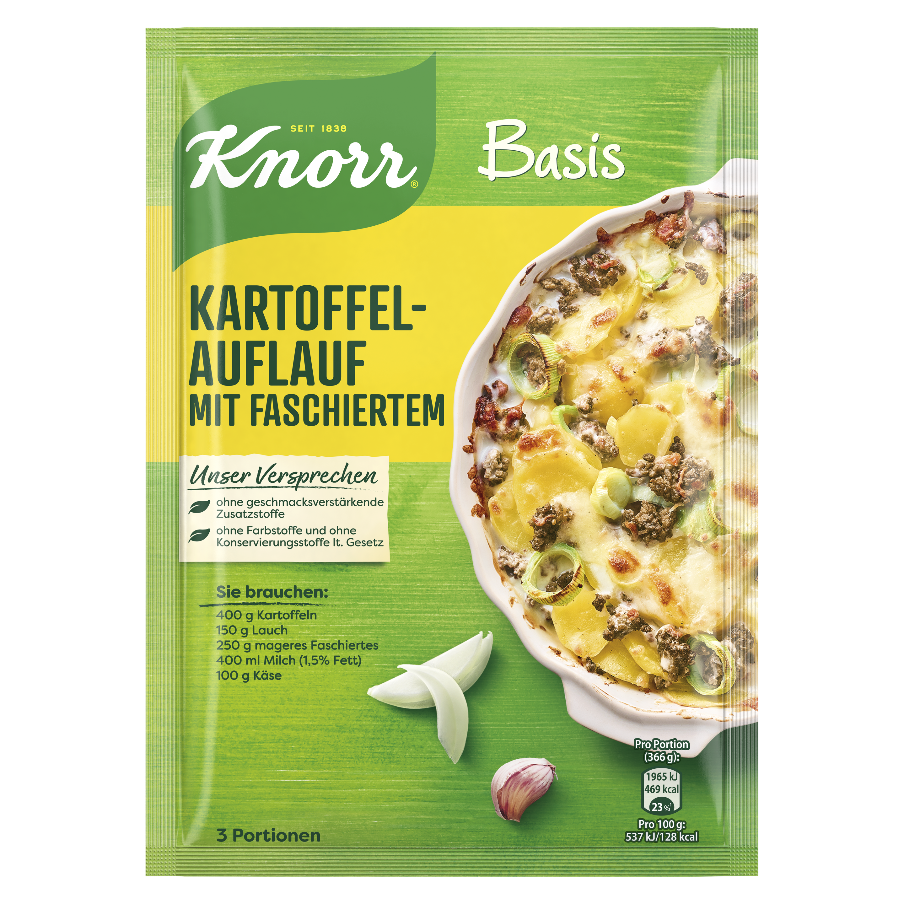 Knorr Basis für Kartoffelauflauf mit Faschiertem 3 Portionen