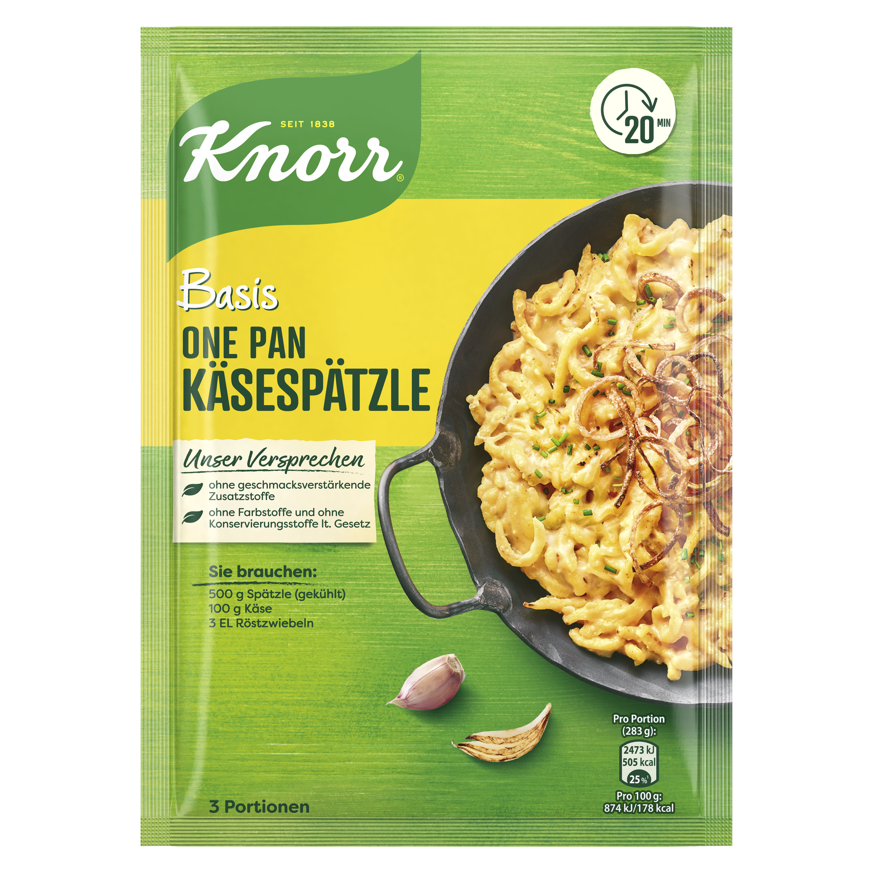 Knorr Basis für Käsespätzle 3 Portionen