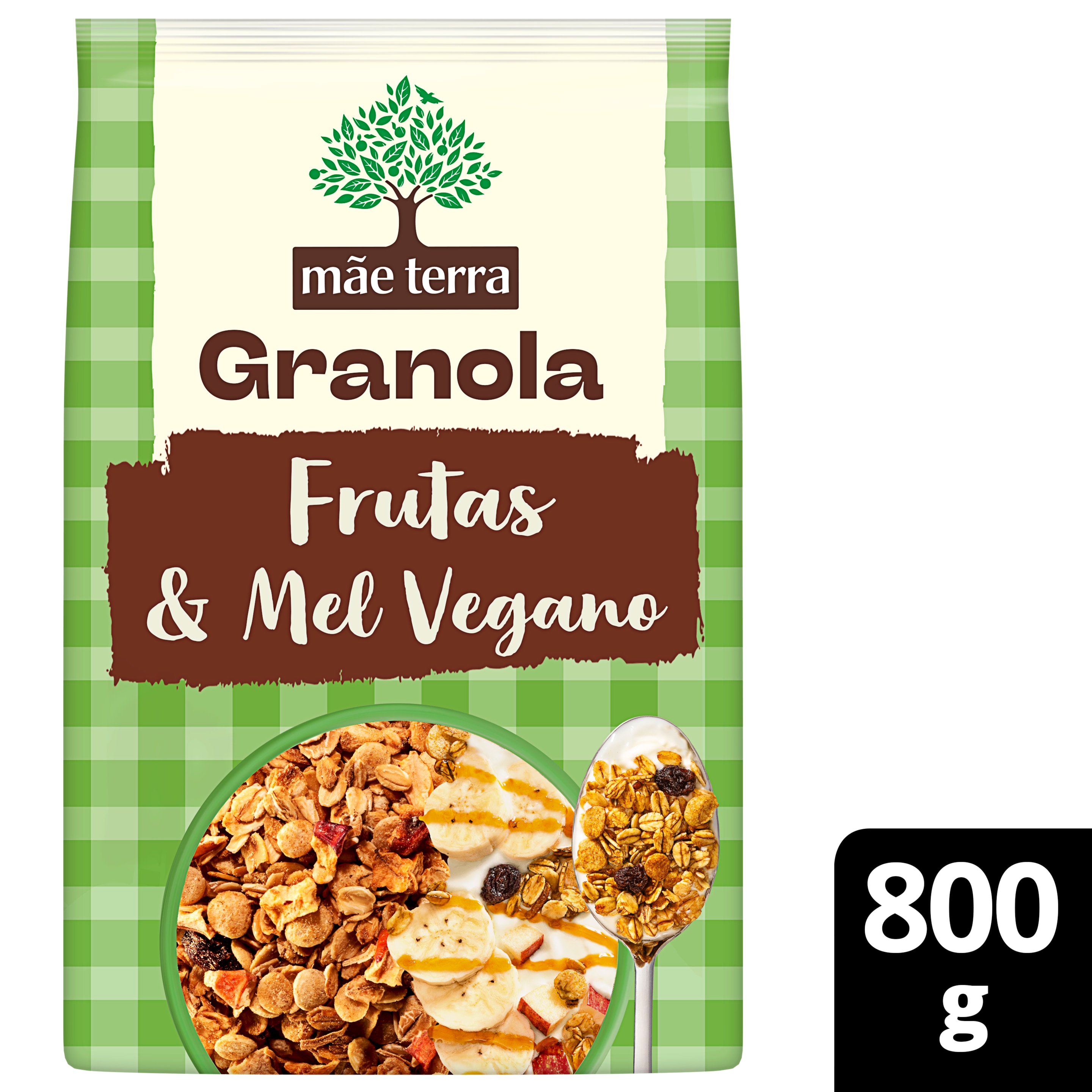 Granola Frutas e Mel Vegano 800g packshot