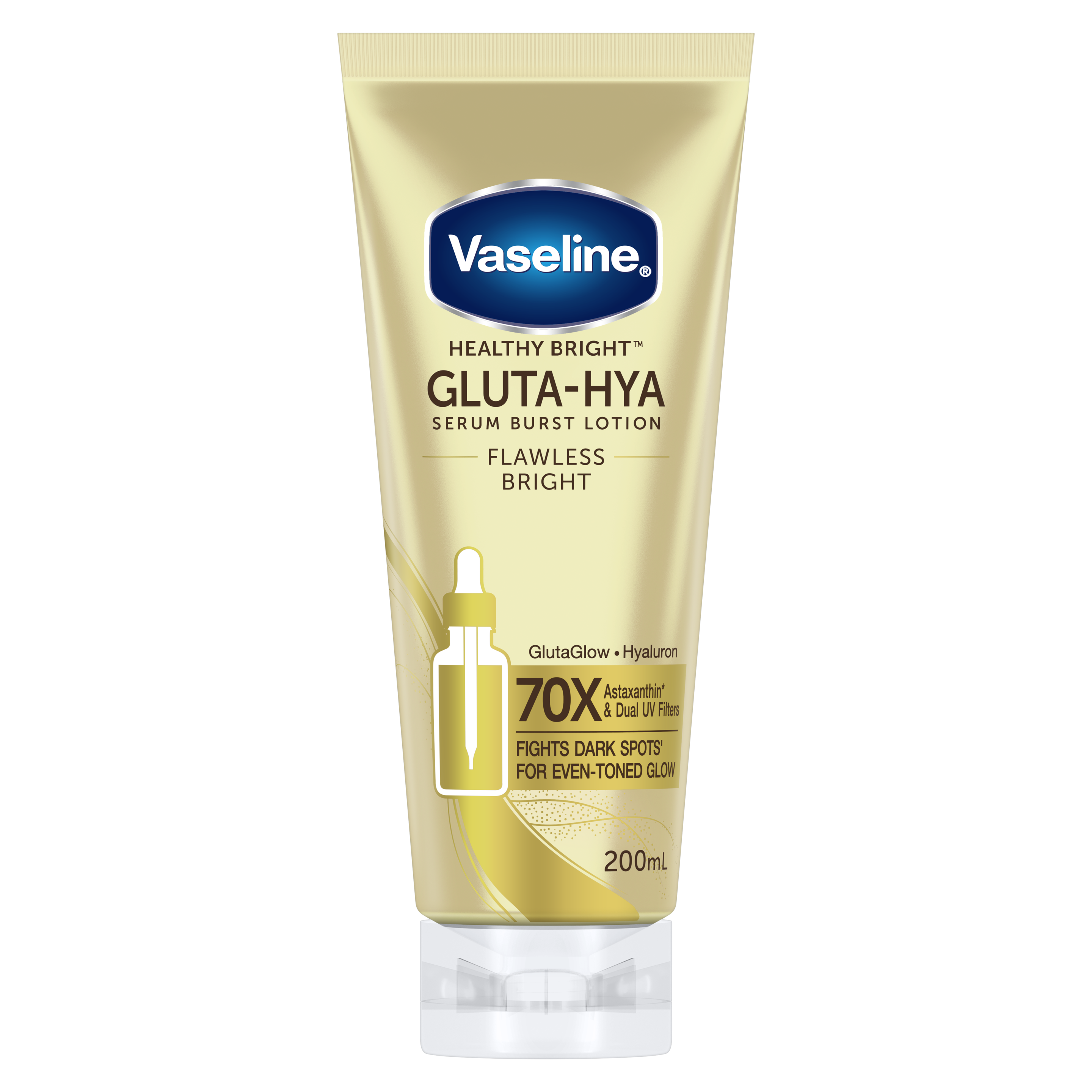 VASELINE Gluta-Hya BODY SERUM Lotion Flawless Bright 10X Pro-Retinol* 200 mL packshot