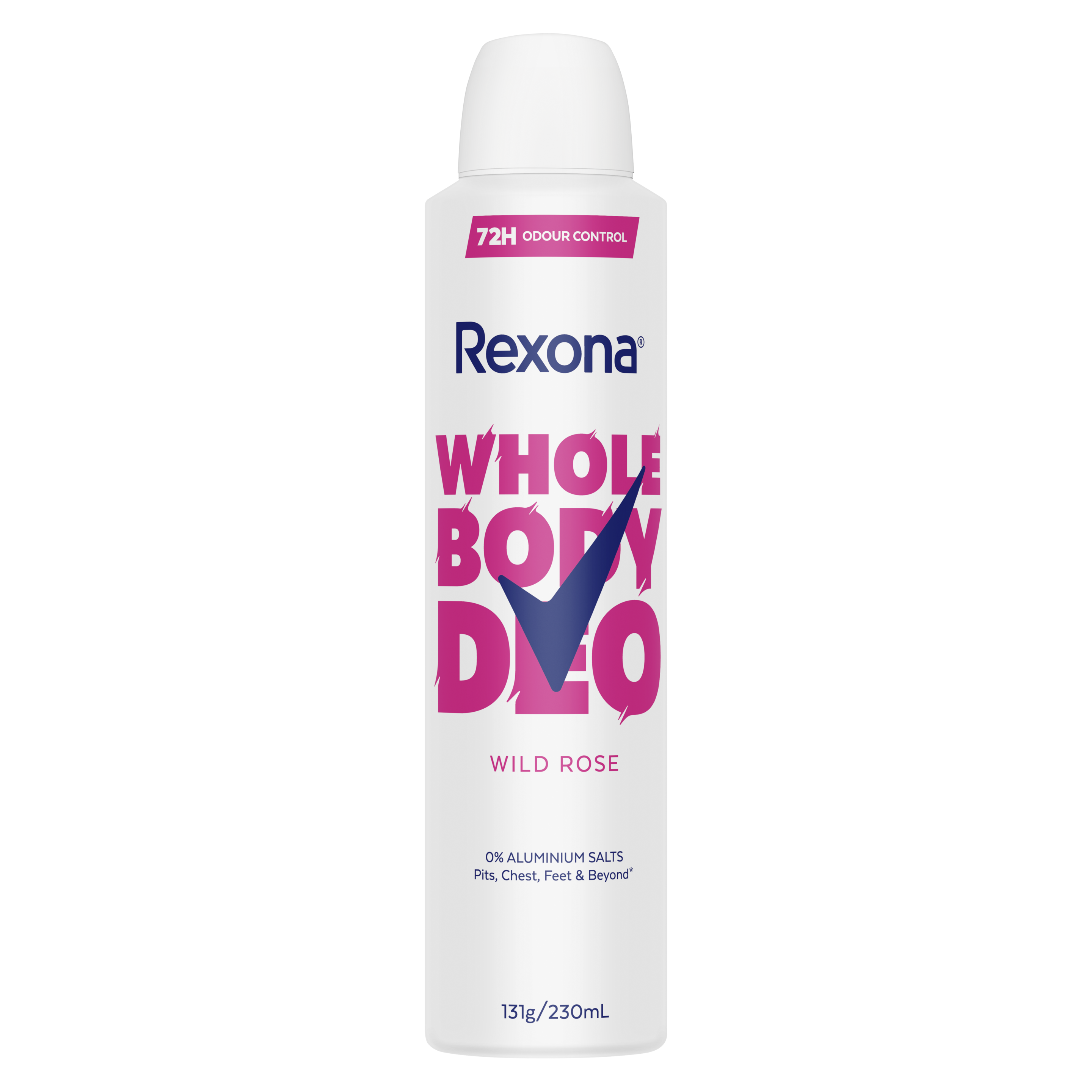 Rexona Women's Wild Rose Whole Body Deodorant Aerosol 230mL