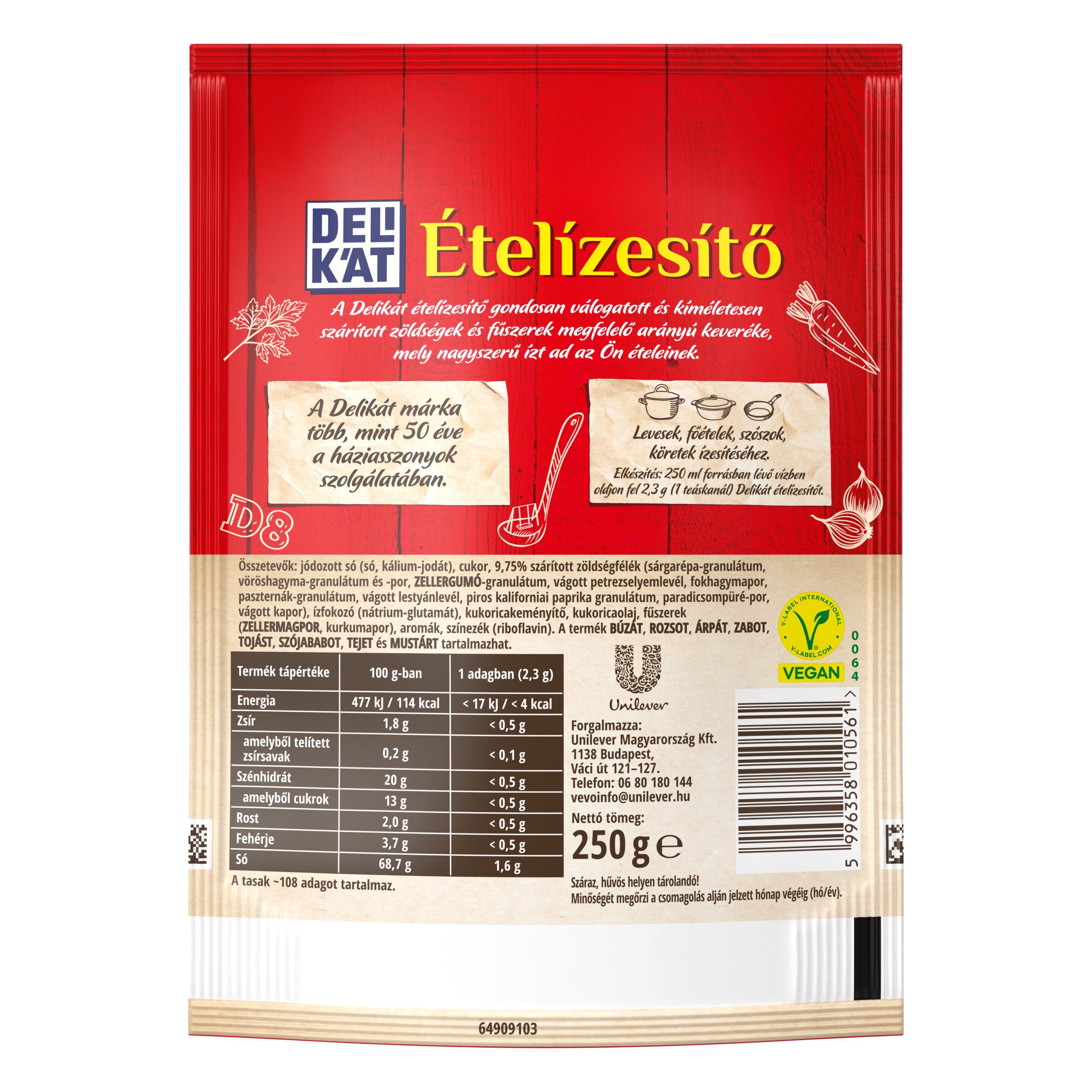 Delikát Ételízesítő 250g