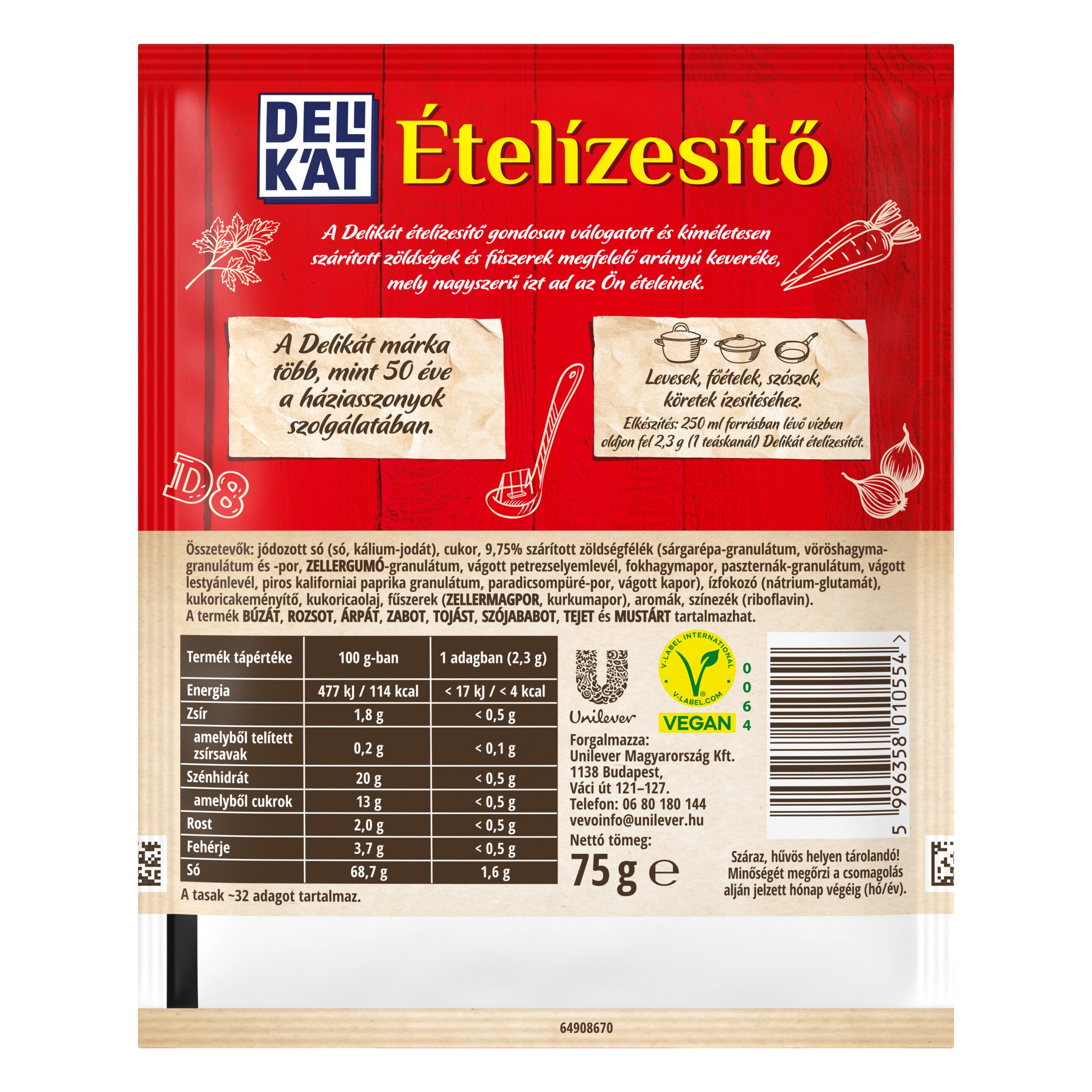 Delikát Ételízesítő 75g