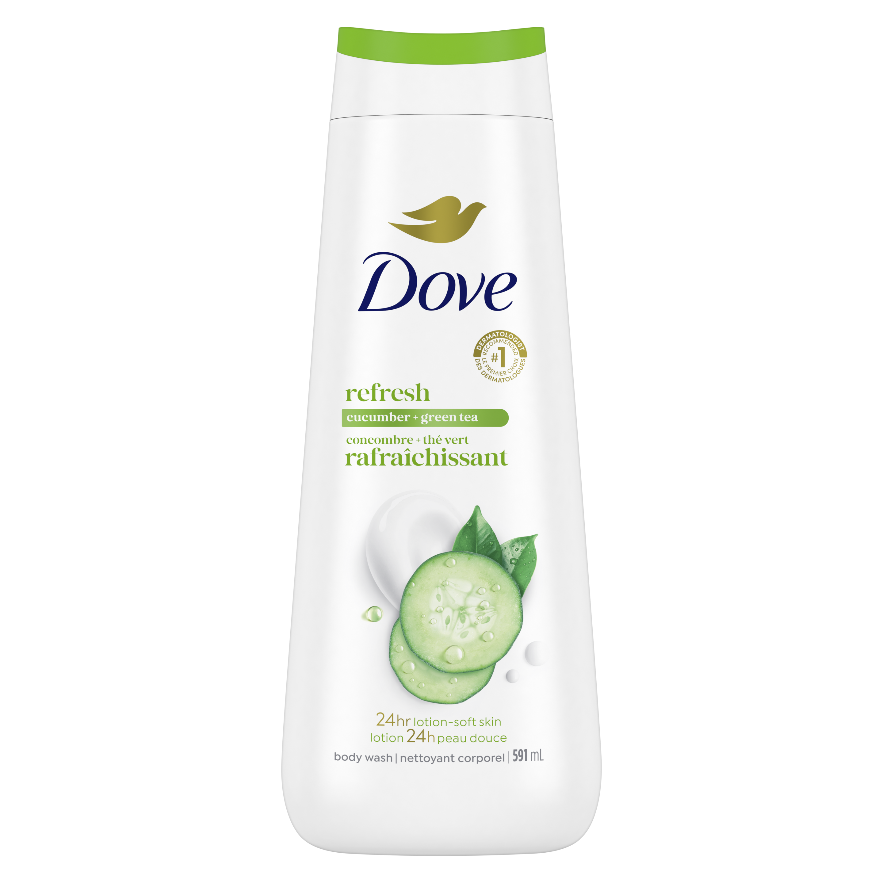 Dove Refreshing Body Wash with Cucumber and Green Tea packshot