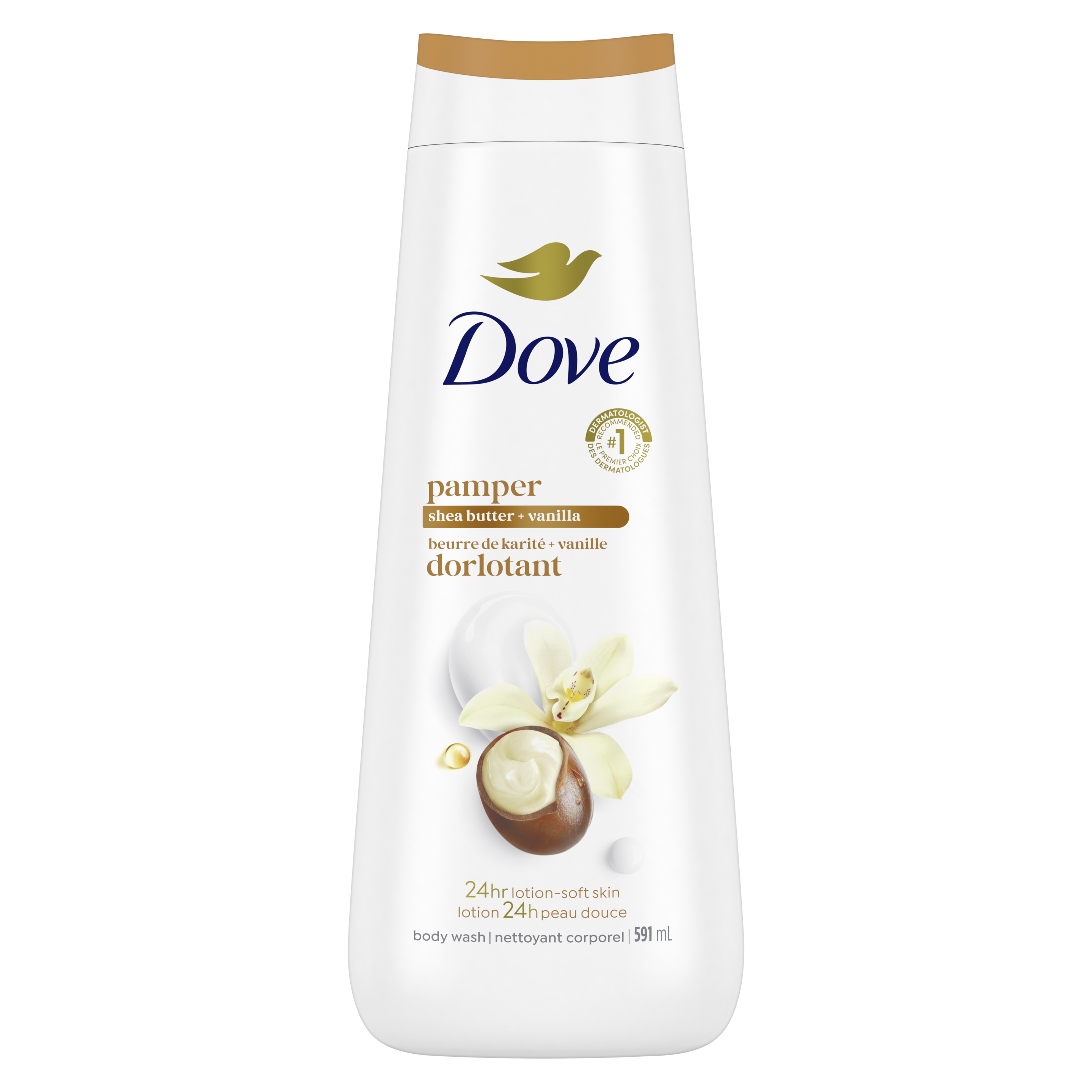 Dove Shea Butter + Vanilla Body Wash packshot