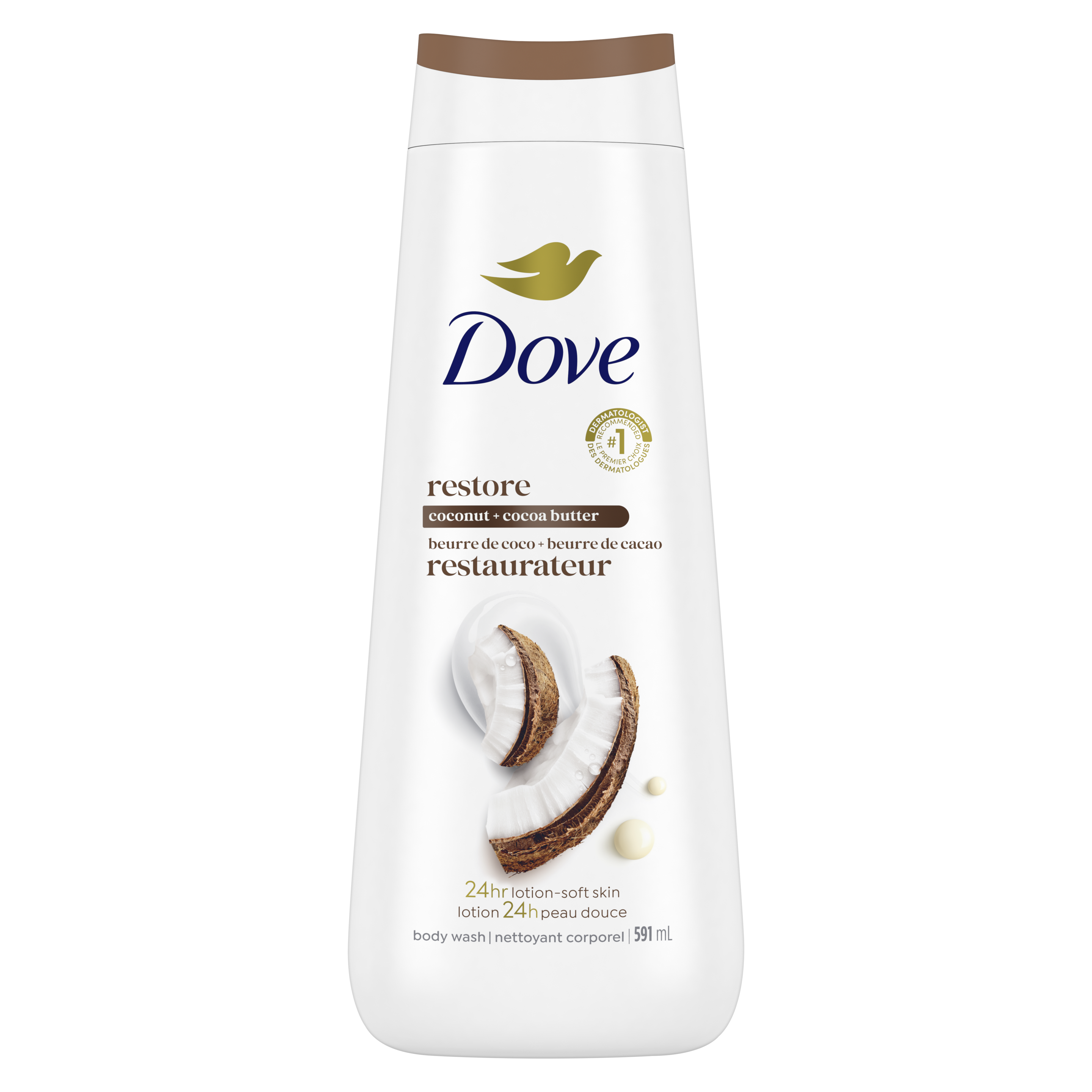 Dove Coconut + Cocoa Butter Body Wash packshot