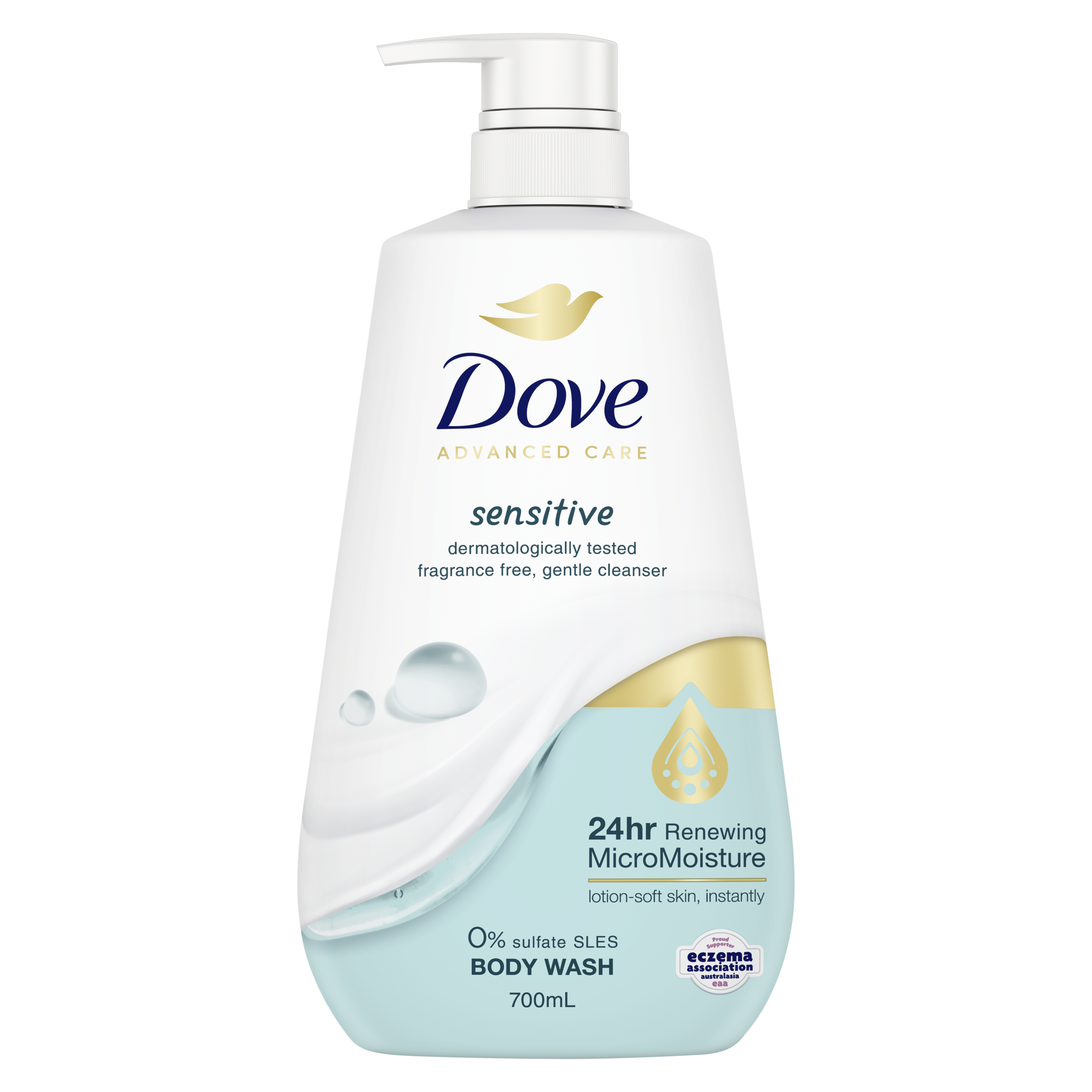 Dove Advanced Care Sensitive Body Wash 700ml