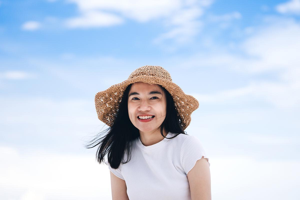 Women wearing hat outdoors