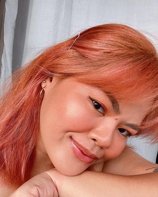 Filipino women wearing makeup