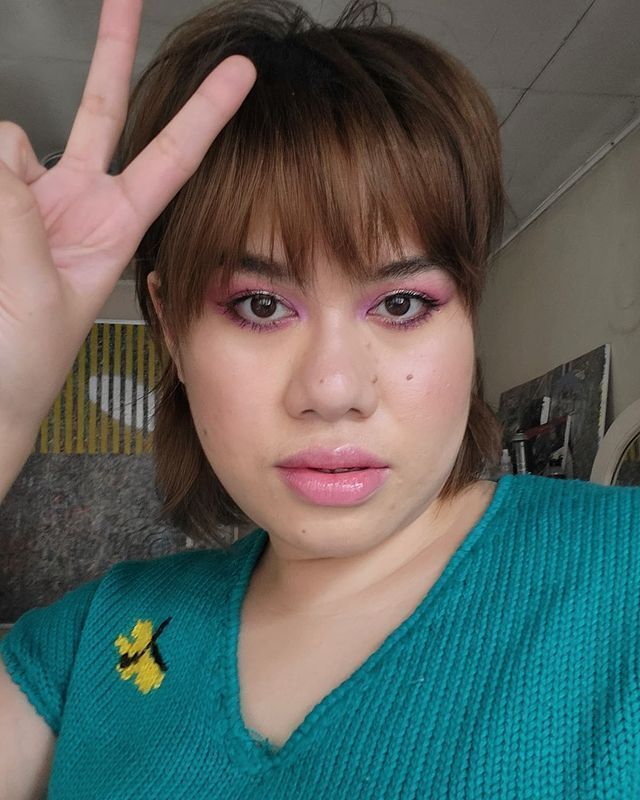 Filipino women wearing makeup