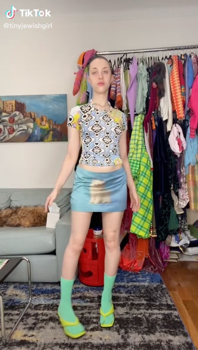A TikTok video showing some of the weird girl aesthetic staples