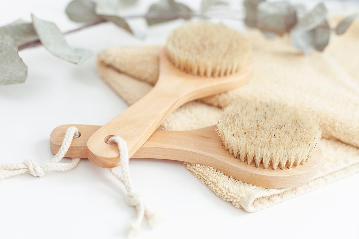 dry brush with natural bristle