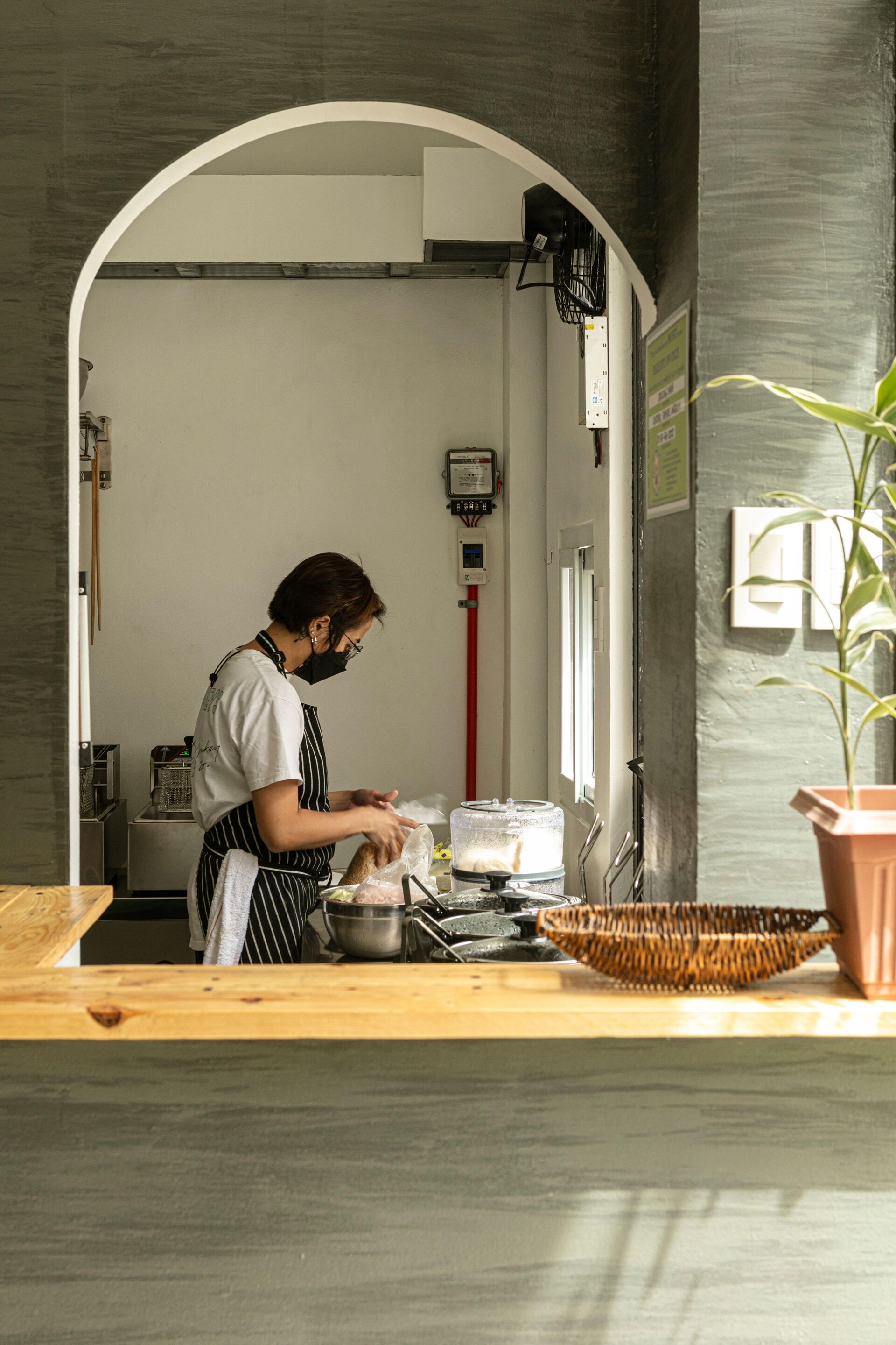 Female chef, Marion Paggao, of Crouching Mama.