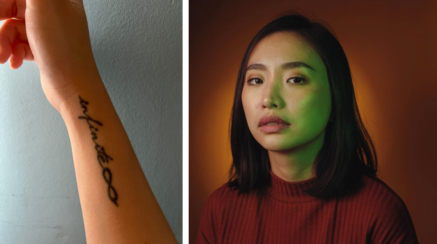 Infinite tattoo on arm