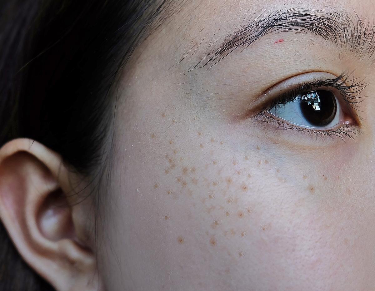Closeup of a woman’s face