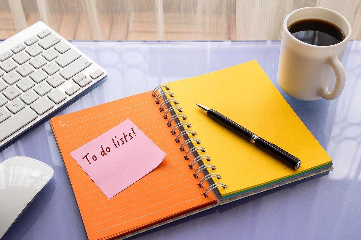 To do list on note pad