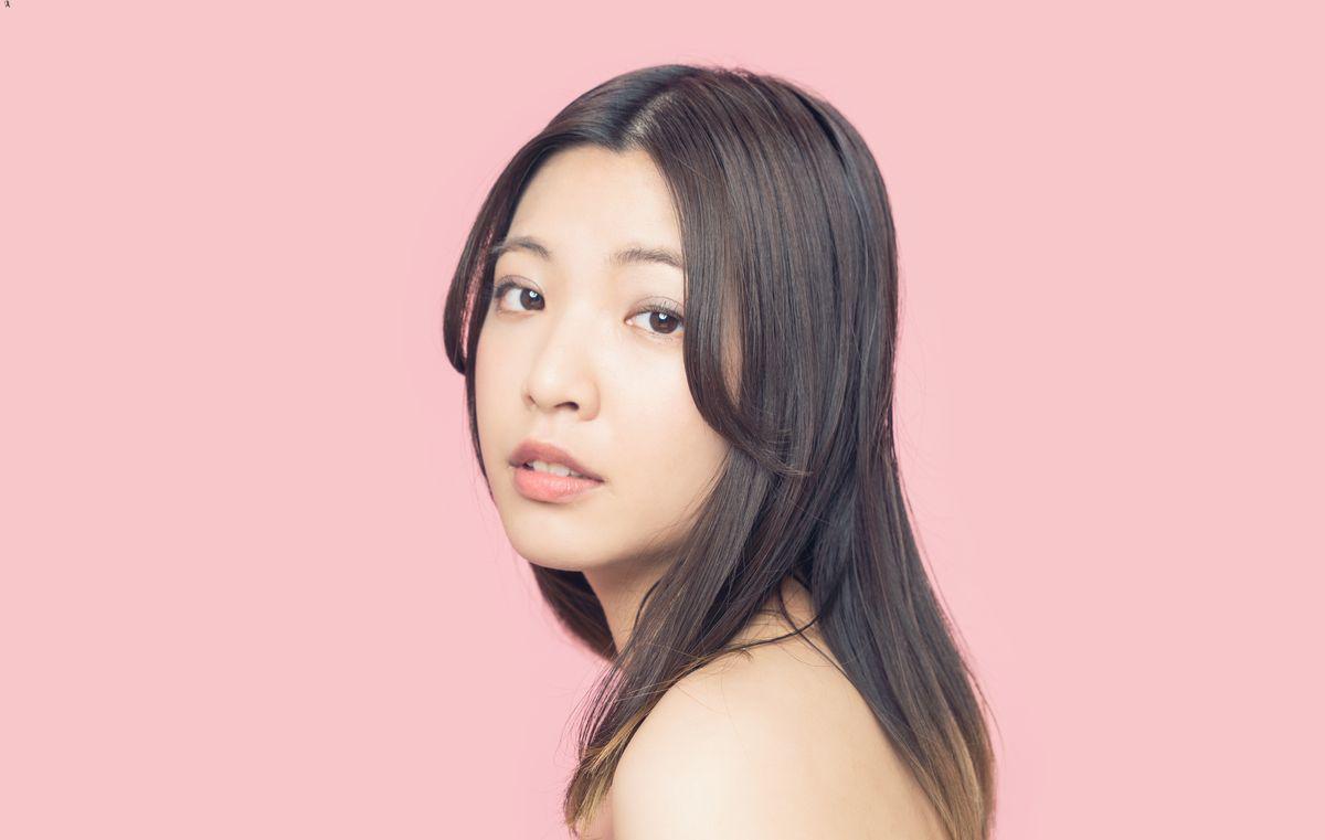 Asian with straight hair