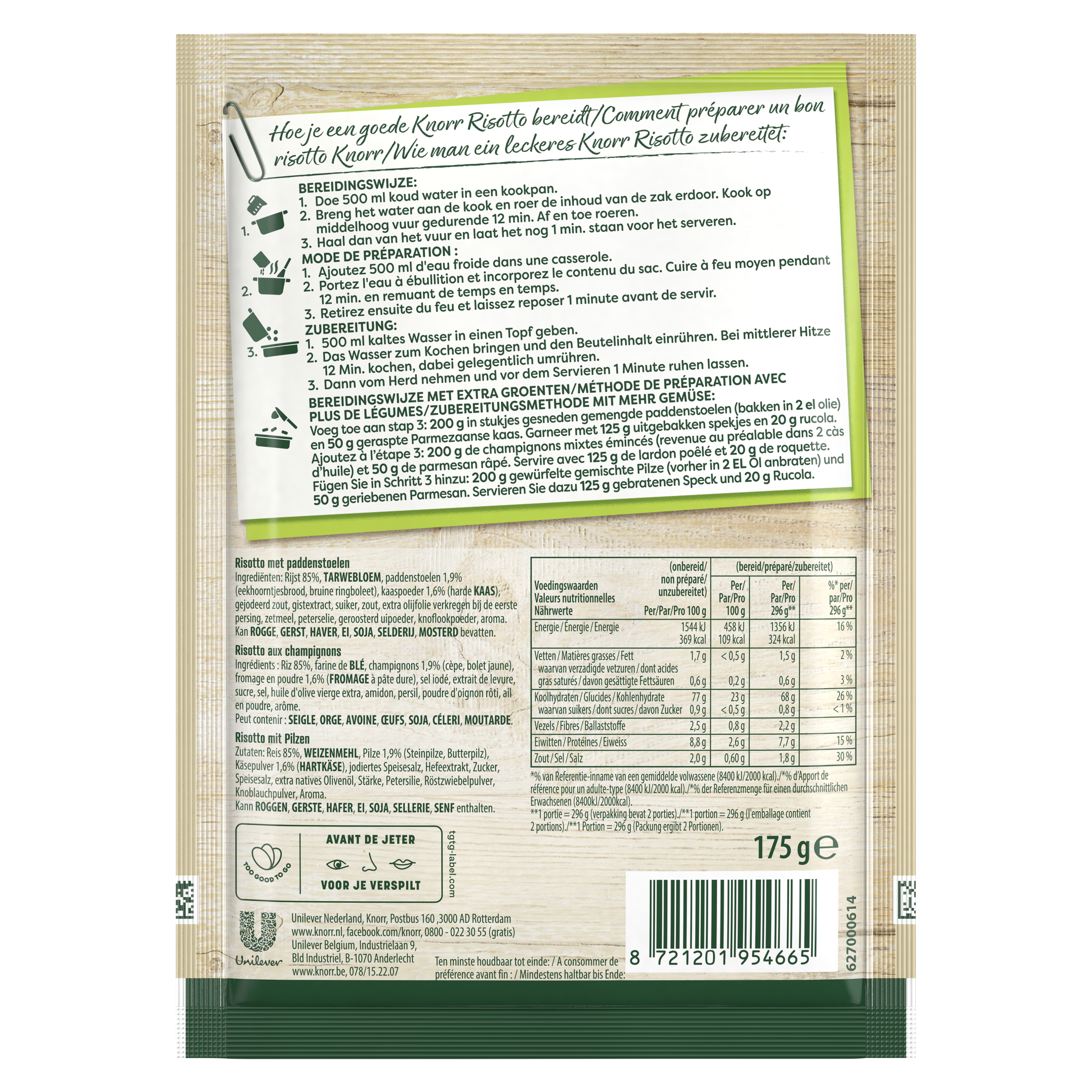 Bospaddenstoelen Risotto