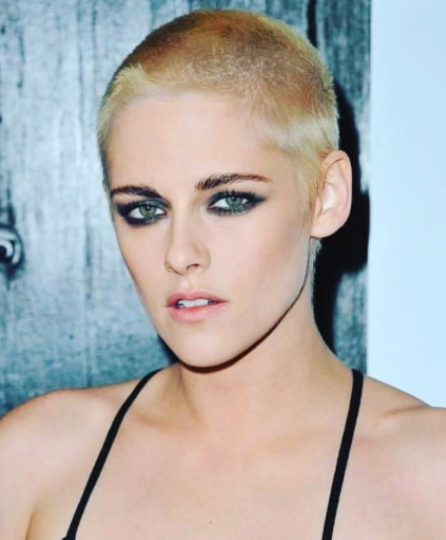 Kristen Stewart has the personality to pull this hairdo off. 