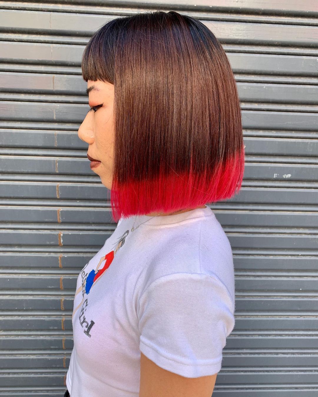 While you can easily create the dip-dyed hair at home, it’s best to let professionals handle it. (Instagram.com/florentahair)