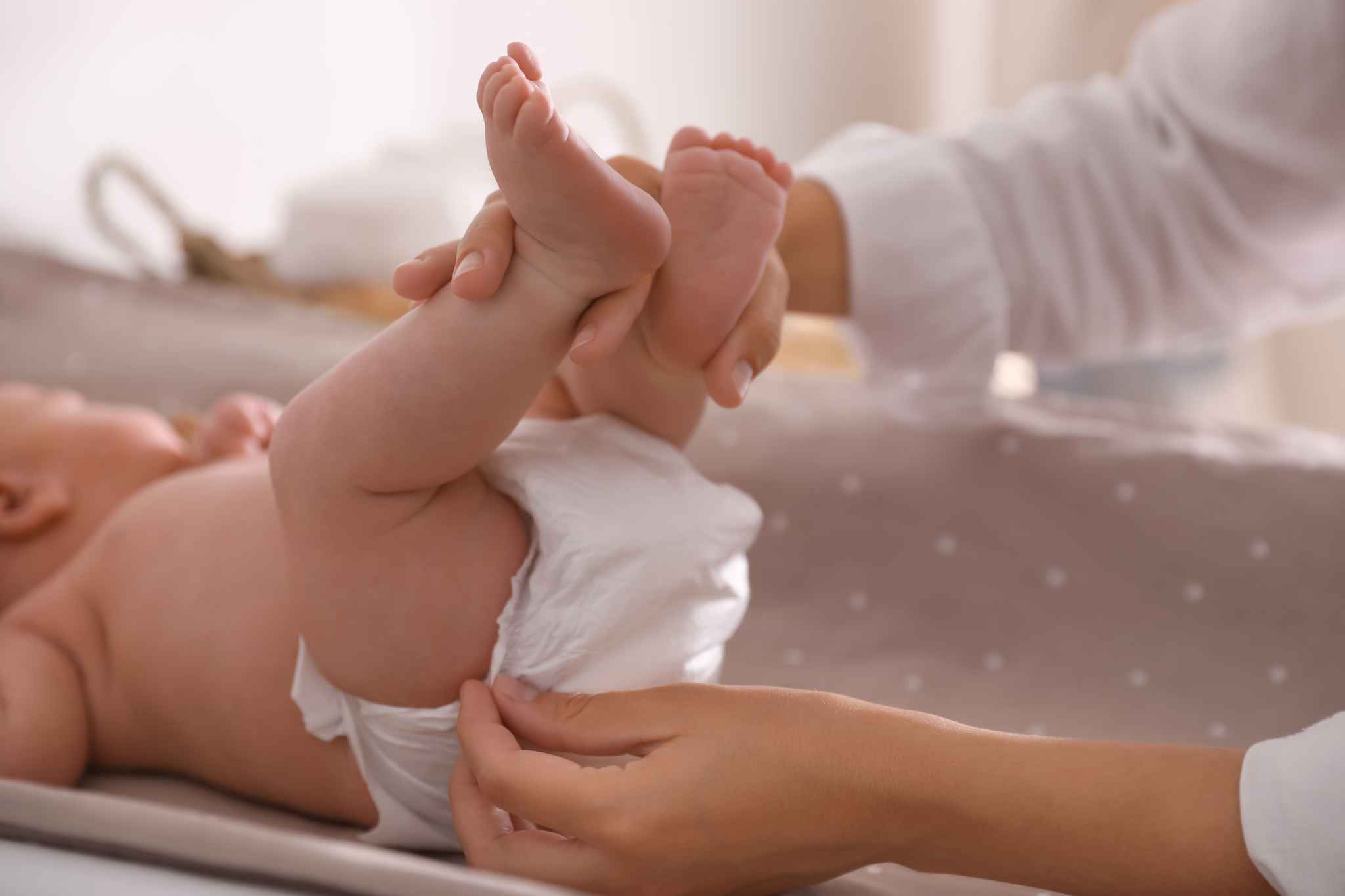 Tip: Brush up on your diaper changing skills before the baby arrives.