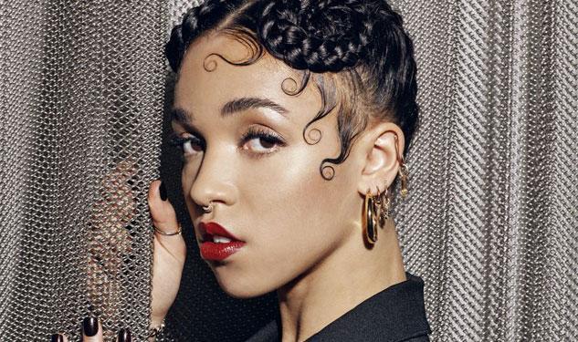 FKA Twigs with her iconic baby hairstyle