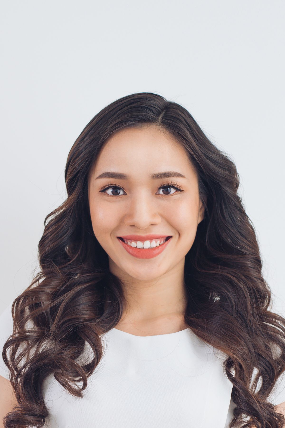 Asian woman passport photo