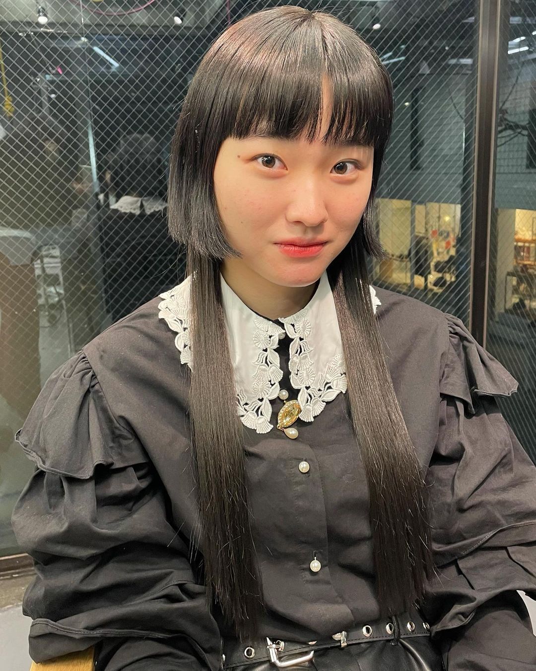 Woman with jellyfish hair.