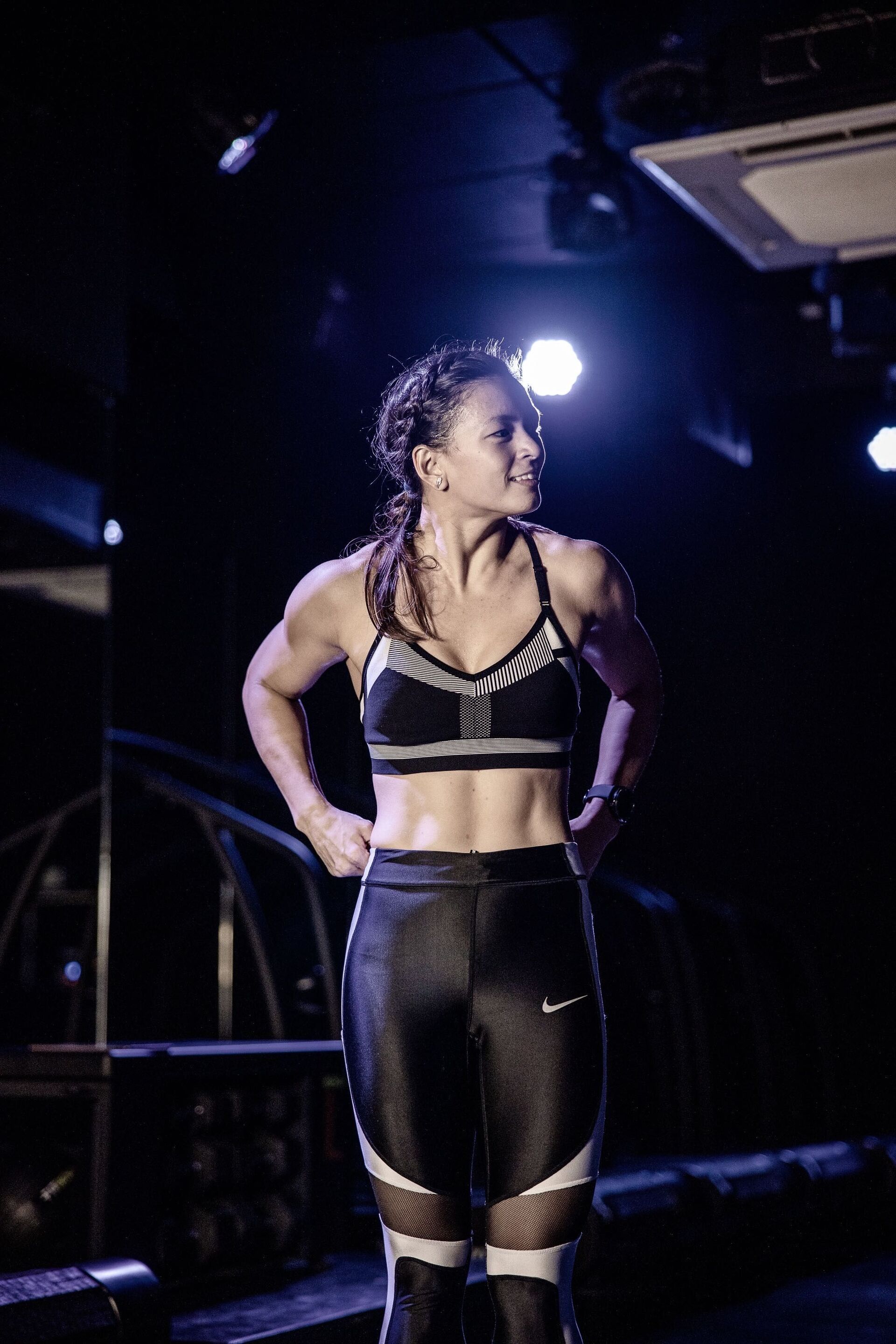 Physically fit Lyllian Banzon at the gym 