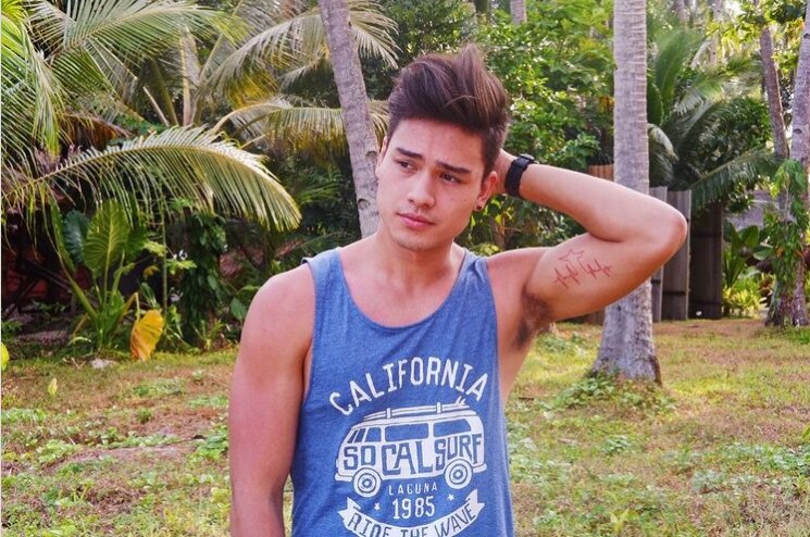 Confident man wearing pomade.