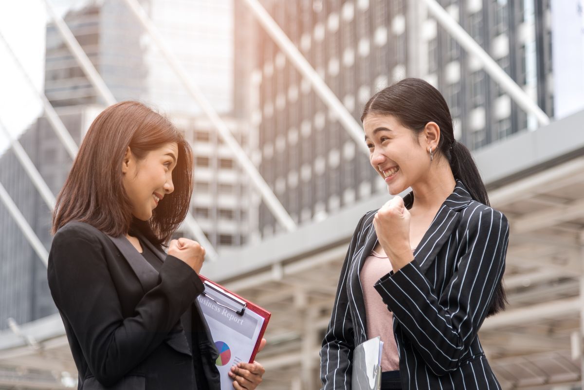 Confident Asian business women 