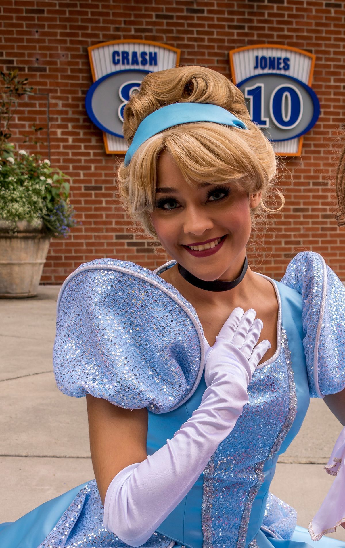 Photo of a woman dressed as Disney's Cinderella
