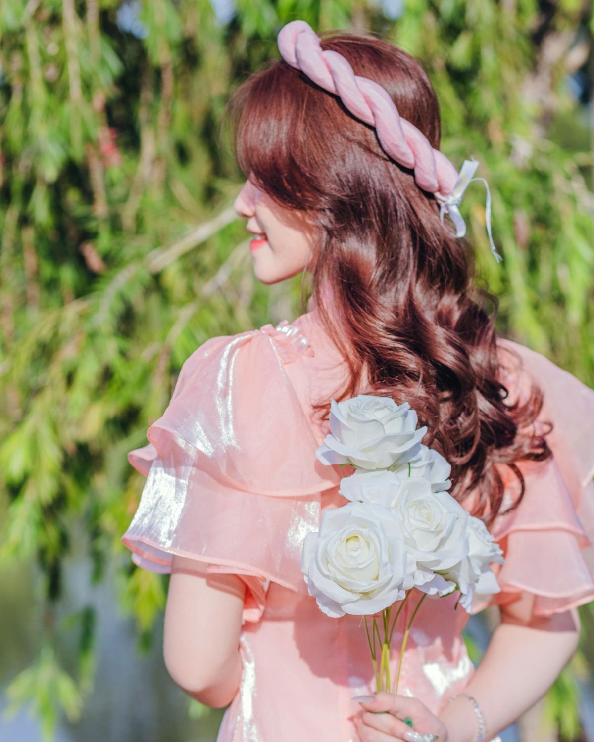 Kiểu tóc đội mấn uốn xoăn