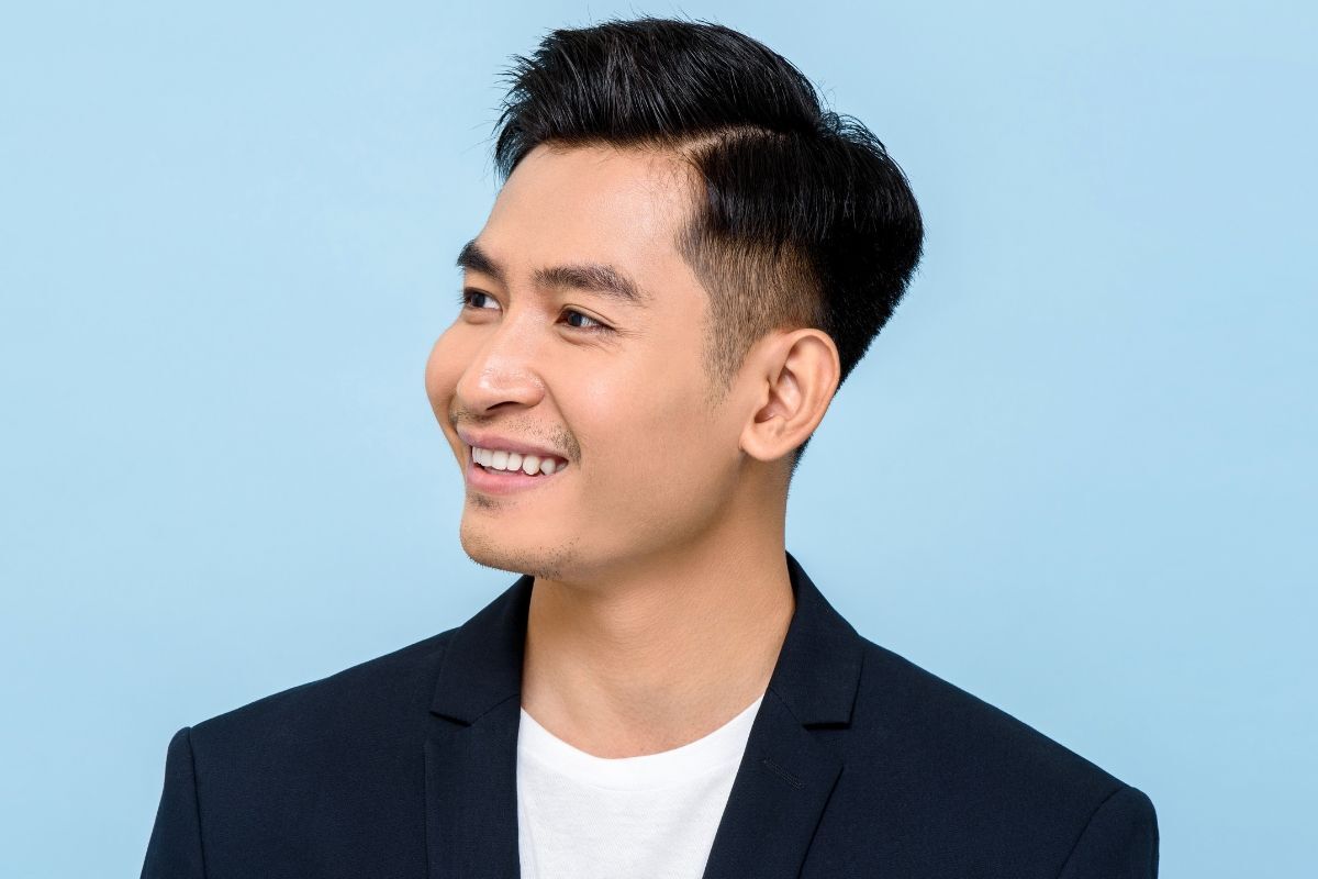 Tóc nam ngắn 2024 Side Part