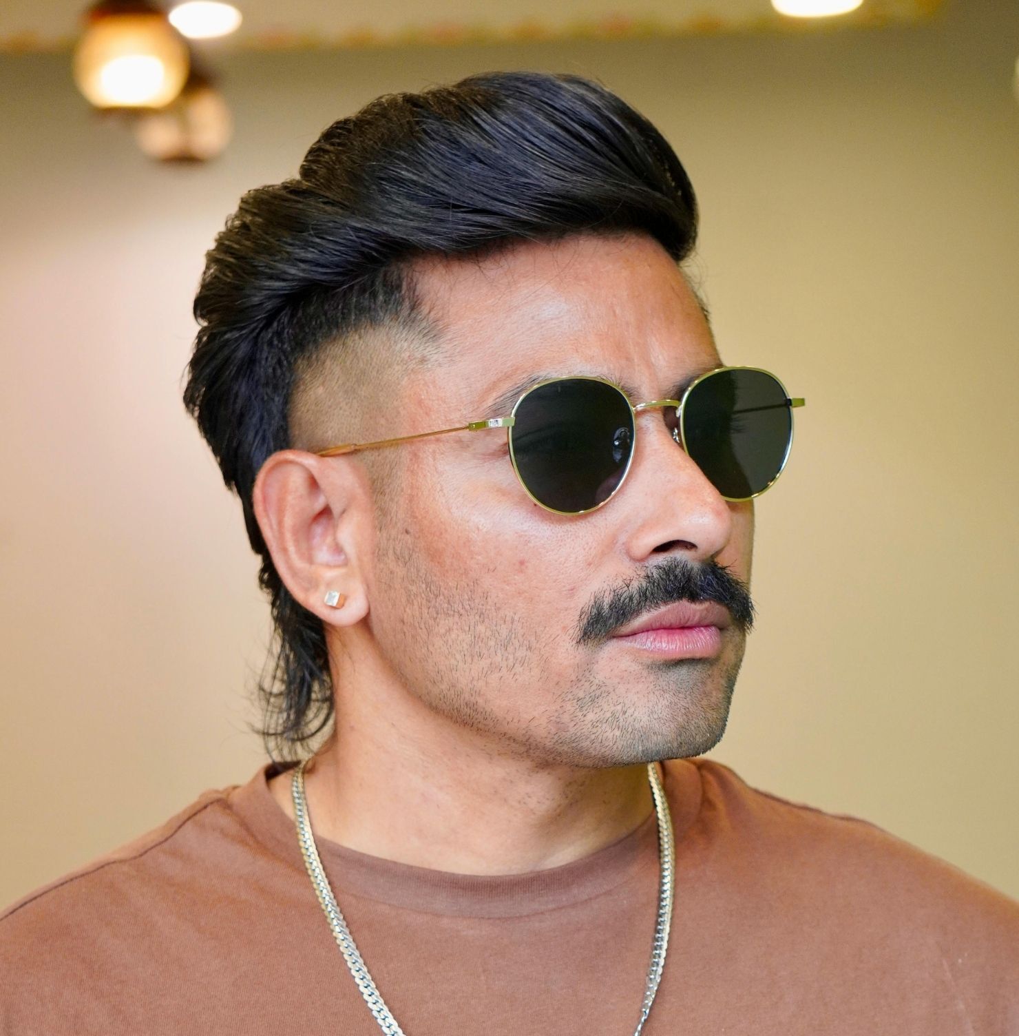 Tóc mullet nam vuốt ngược