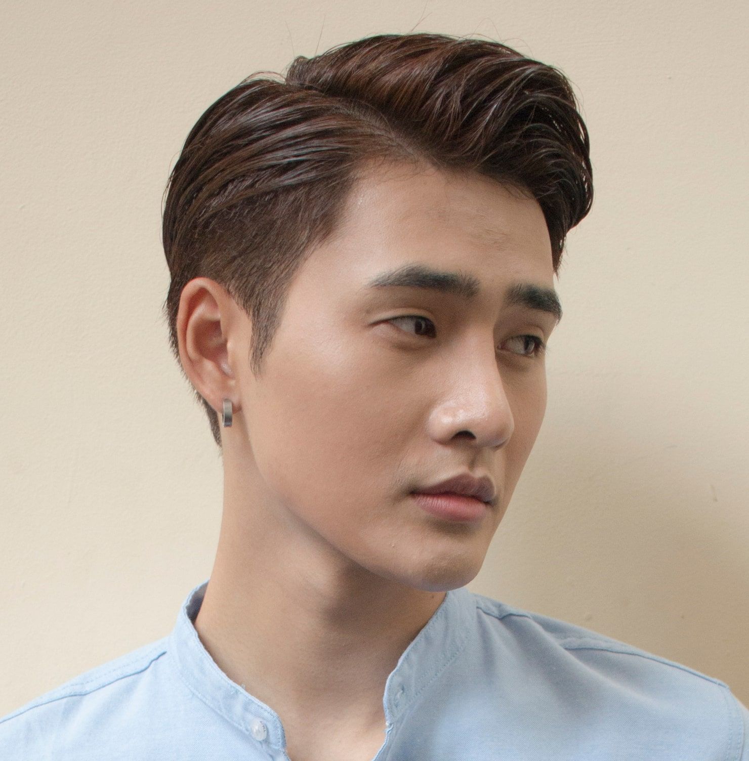 Tóc 6/4 nam uốn phồng