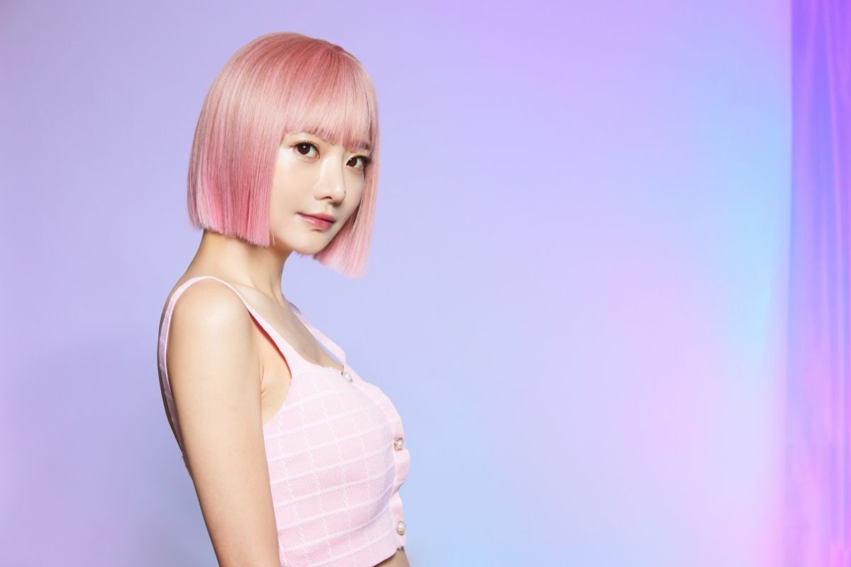 tóc màu hồng đào 