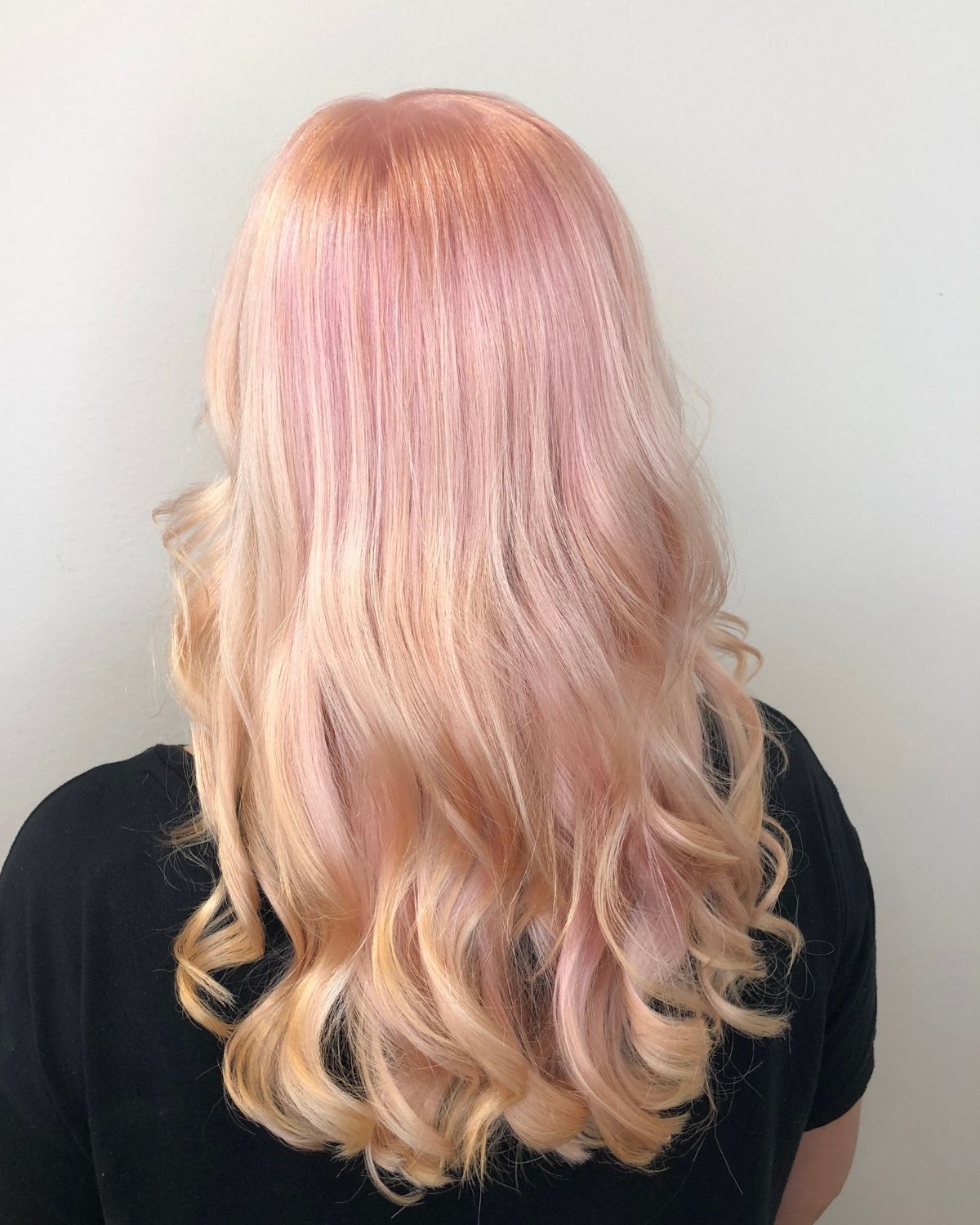 Nhuộm ombre hồng vàng