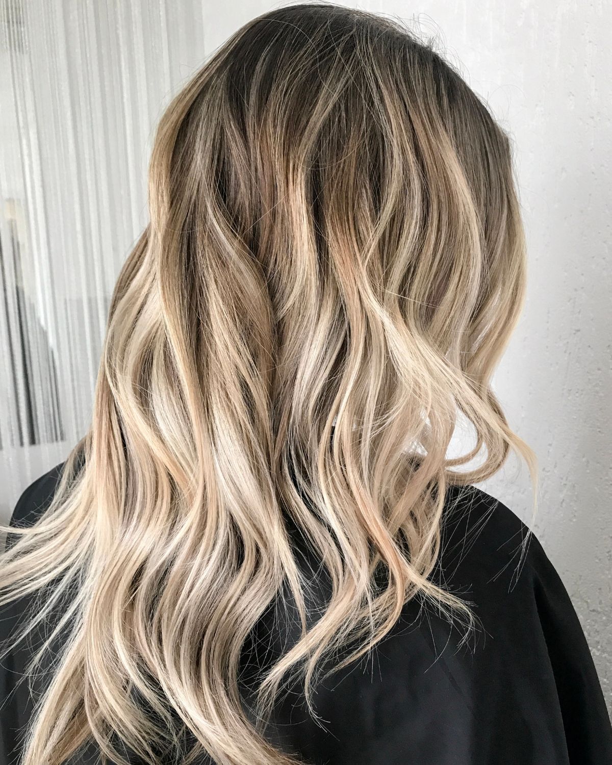 Nhuộm ombre vàng xám khói