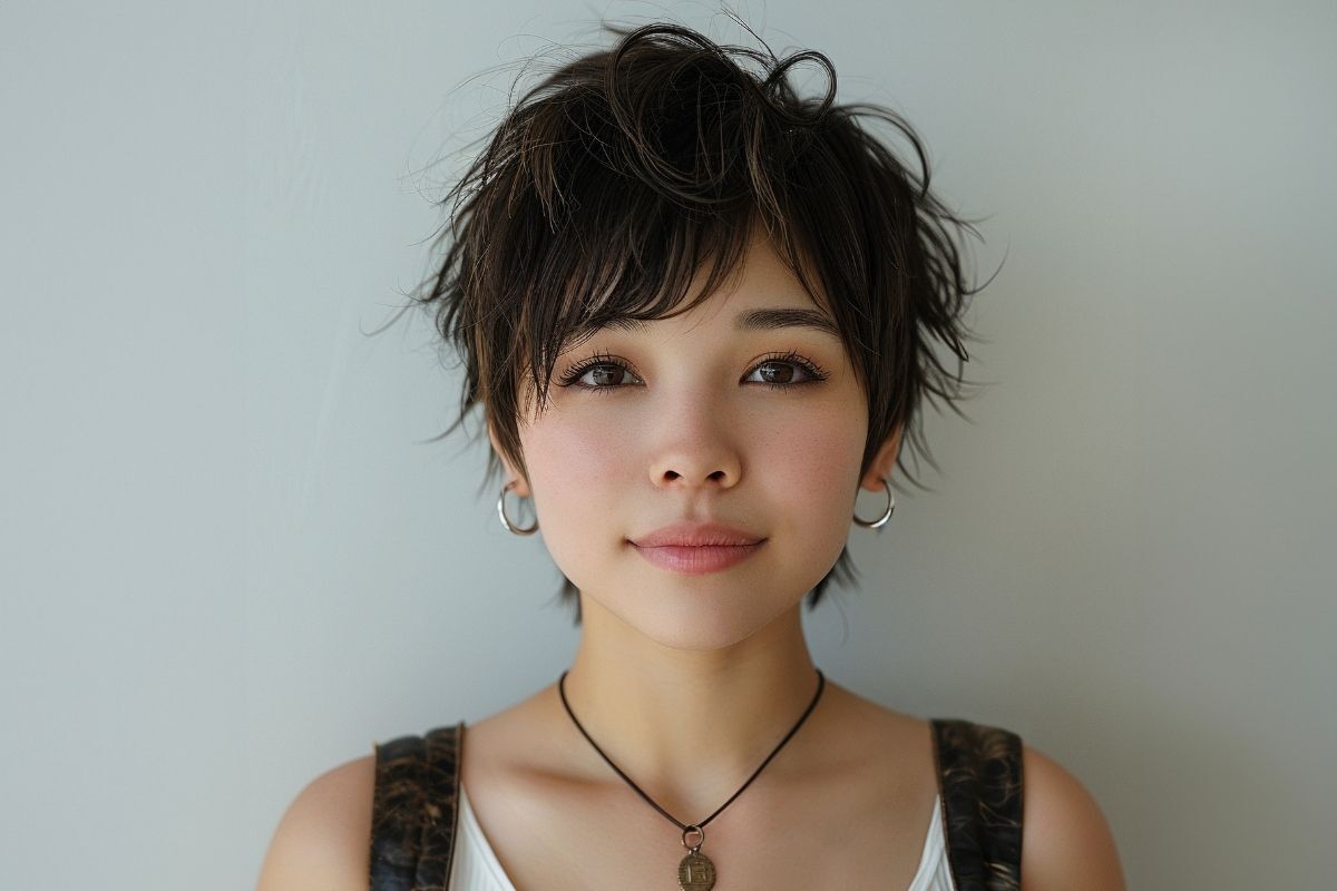 Tóc tém Nhật gợn sóng