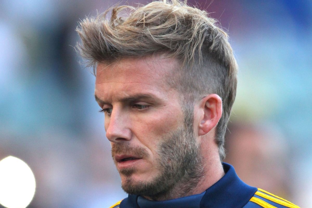 David Beckham với mái tóc Pompadour ngắn