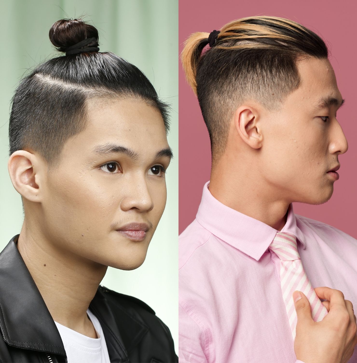 Tóc undercut búi gọn