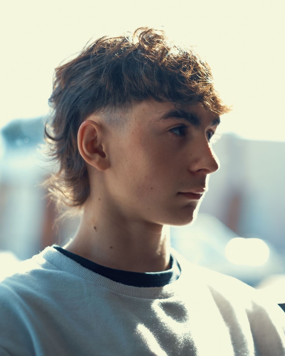 Tóc short quiff mullet