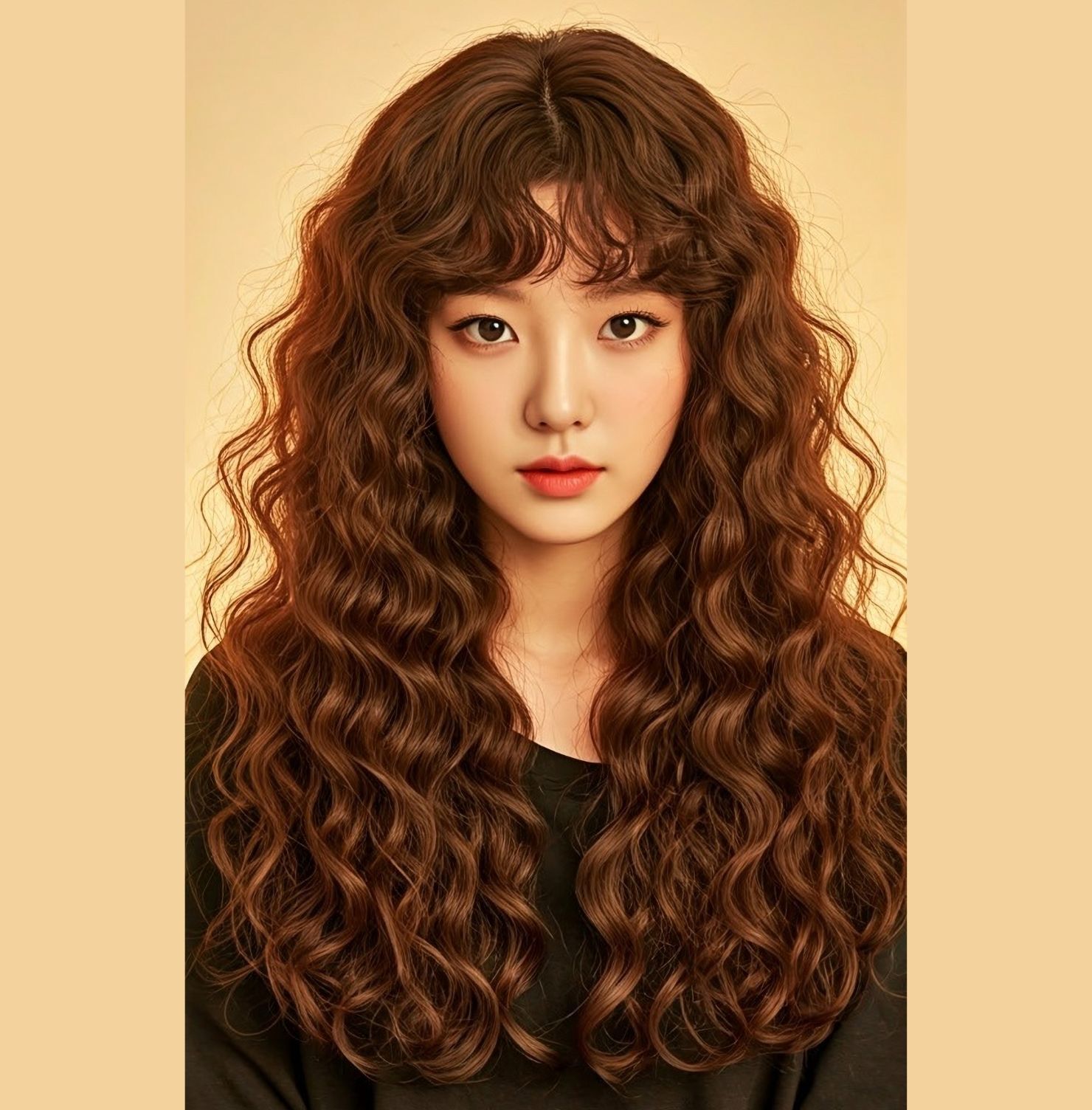 Tóc xoăn hippie dài