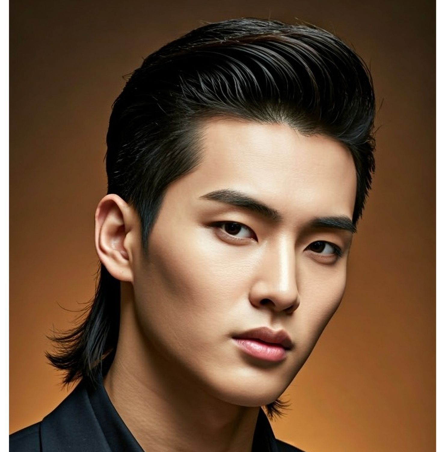 Tóc mullet layer vuốt dựng